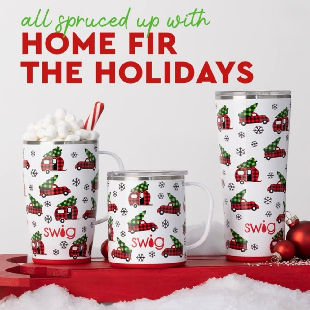 (NWT) Home Fir The Holidays 18oz Travel Mug 🎄